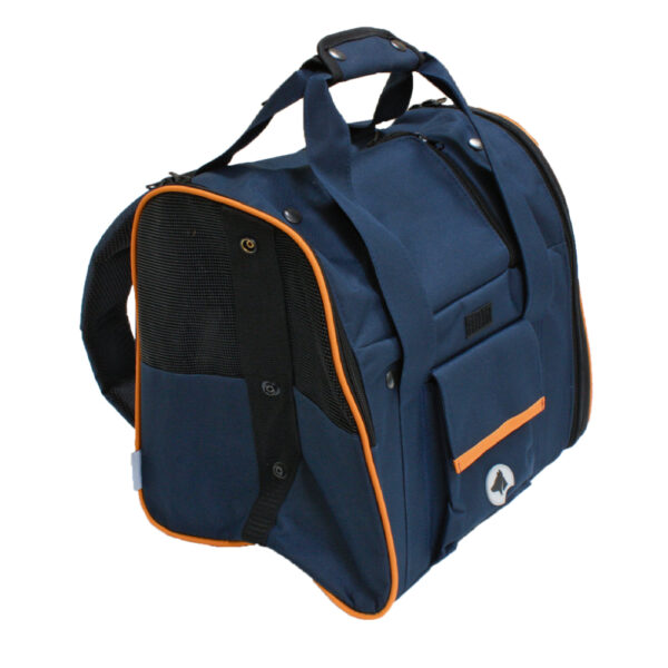 back pac blue with orange trim