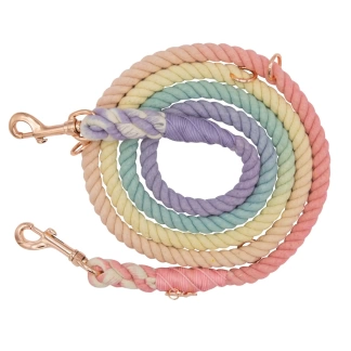 Hands-Free Dog Rope Leash - Rainbow Bright