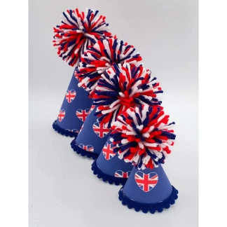 Union Jack Blue - Pup Party Hats